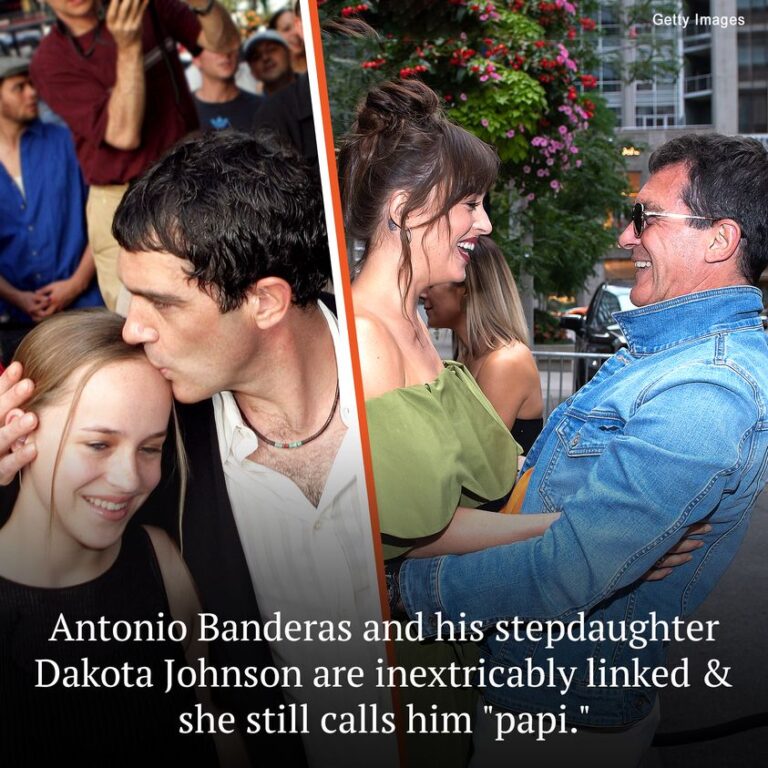 Antonio Banderas and his stepdaughter Dakota Johnson are inextricably linked & she still calls him ”PAPI”