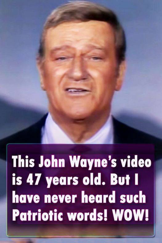 John Wayne’s Patriotic Video from 1970