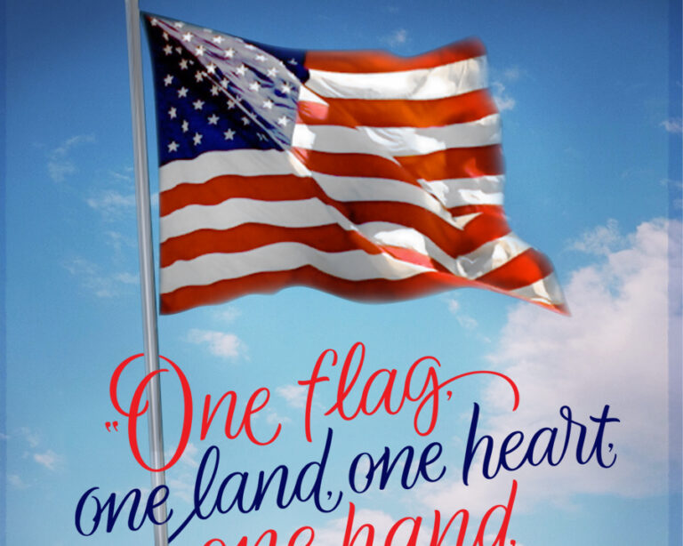 “ONE FLAG, ONE LAND, ONE HEART, ONE HAND, ONE NATION EVERMORE!”