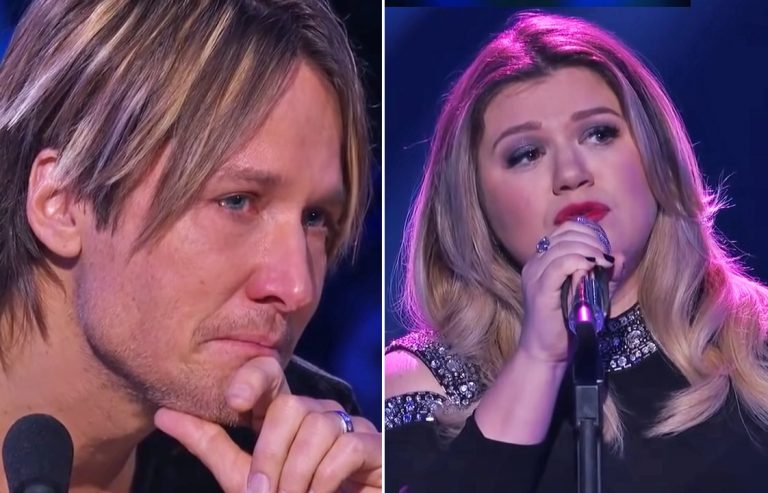 In the midst of Kelly Clarkson’s heartfelt Idol performance, Keith Urban cries up.