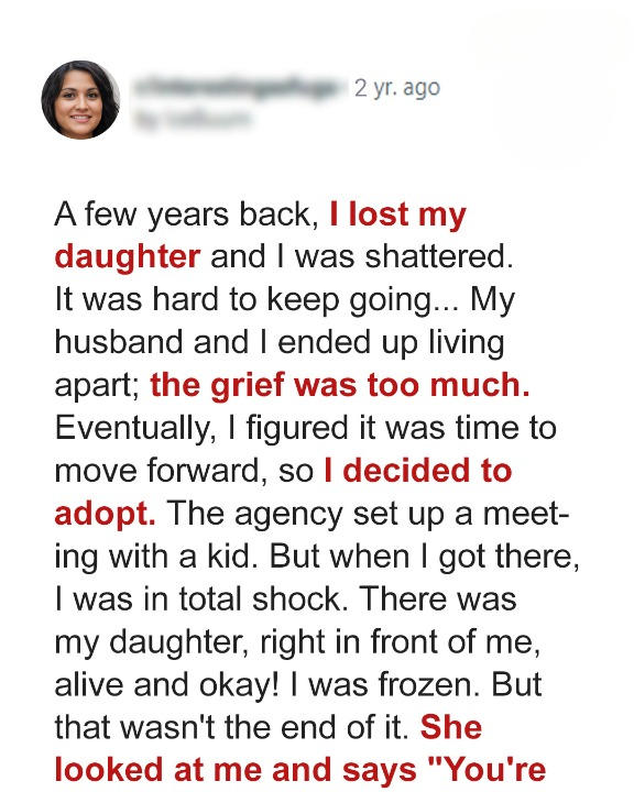 Devastated Mom Wants to Adopt, Spots Girl at Adoption Agency Strikingly Similar to Her Late Daughter — Story of the Day