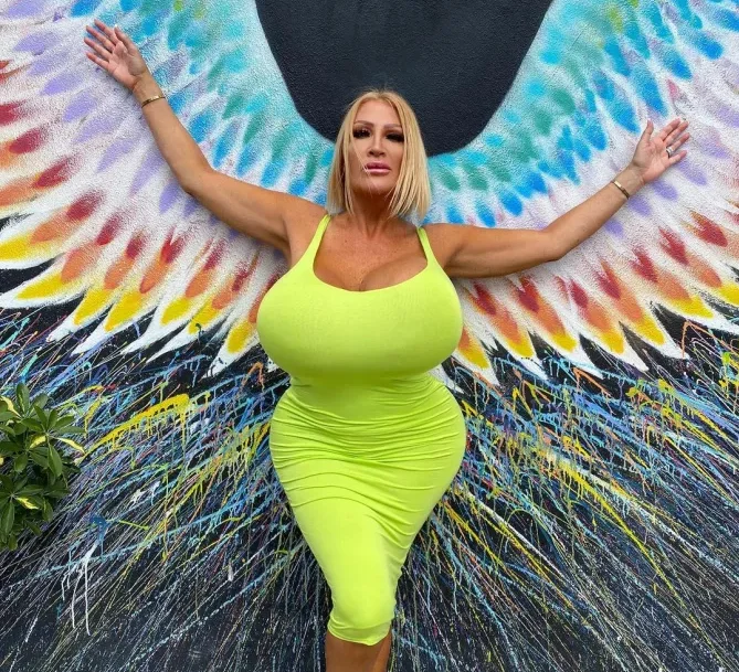 FEELING GOOD I’m a mum-of-eight with massive 54-inch boobs that weigh 20lbs – I look and feel better than ever at 54