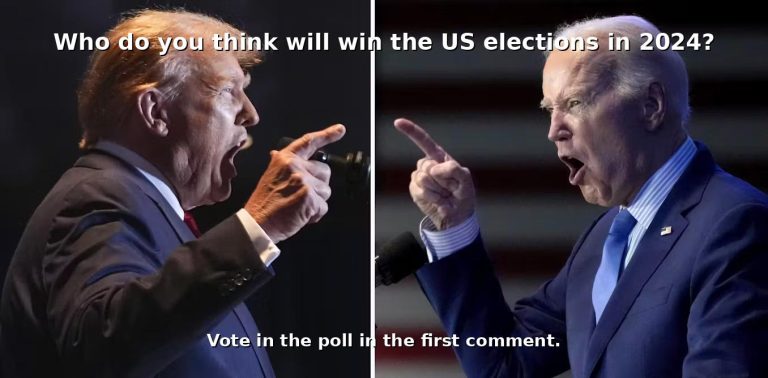 Vote here…”Who do you think is going to win the US elections in 2024?”