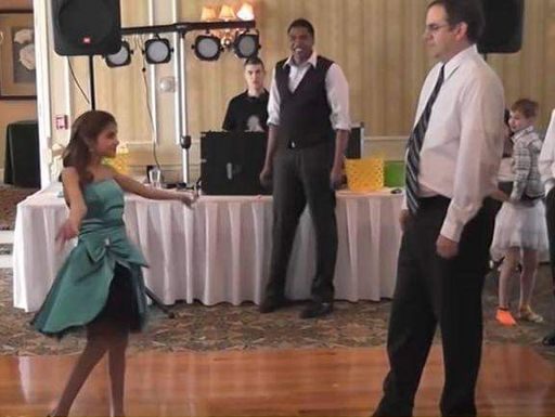 Heartwarming Moment: Girl Invites Awkward Dad To Dance, Then He Steals The Show