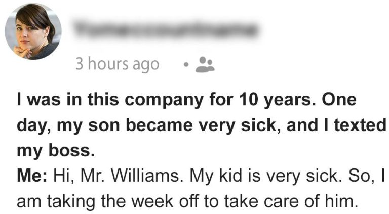 Boss Accused Me of Faking That I Have a Son & Got Me Arrested after I Asked For a Week off to Care For My Sick Kid