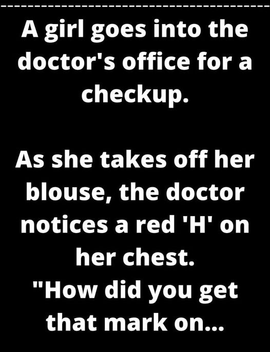 A girl goes into the doctor’s office for a checkup