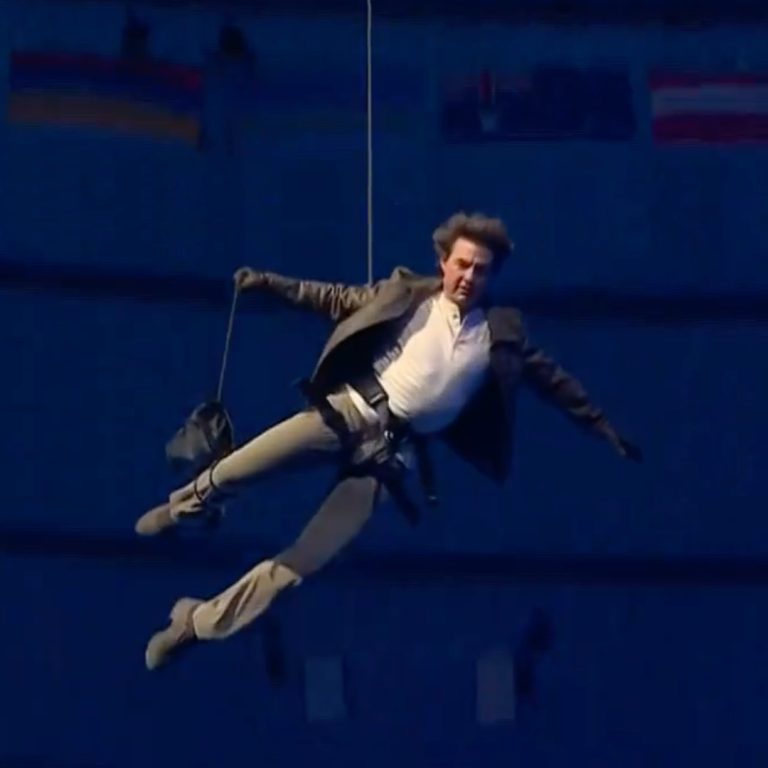 Tom Cruise Closes The Paris Olympics In The Most Tom Cruise Way—With An Epic Transcontinental Stunt