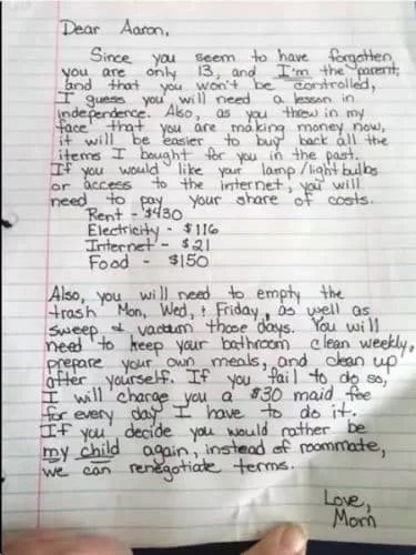 Woman Leaves Letter On Her Son’s Door And Gives Him A Rude Awakening.