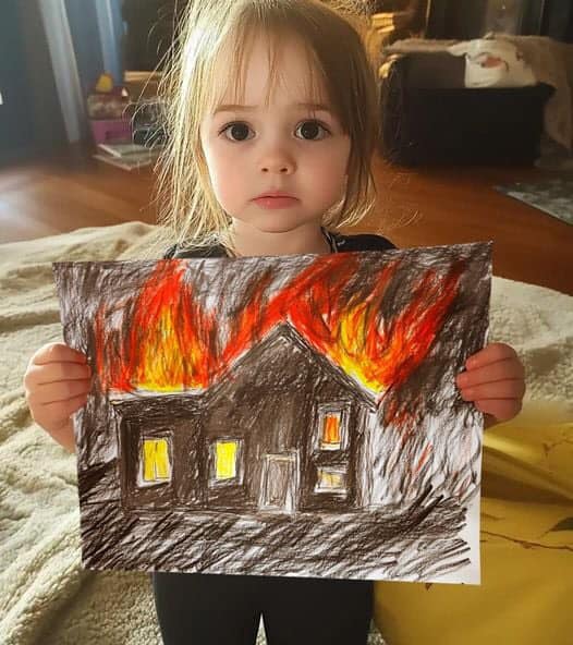 My 4-Year-Old Daughter Started Drawing Dark Pictures after Accidentally Discovering Her Dad’s