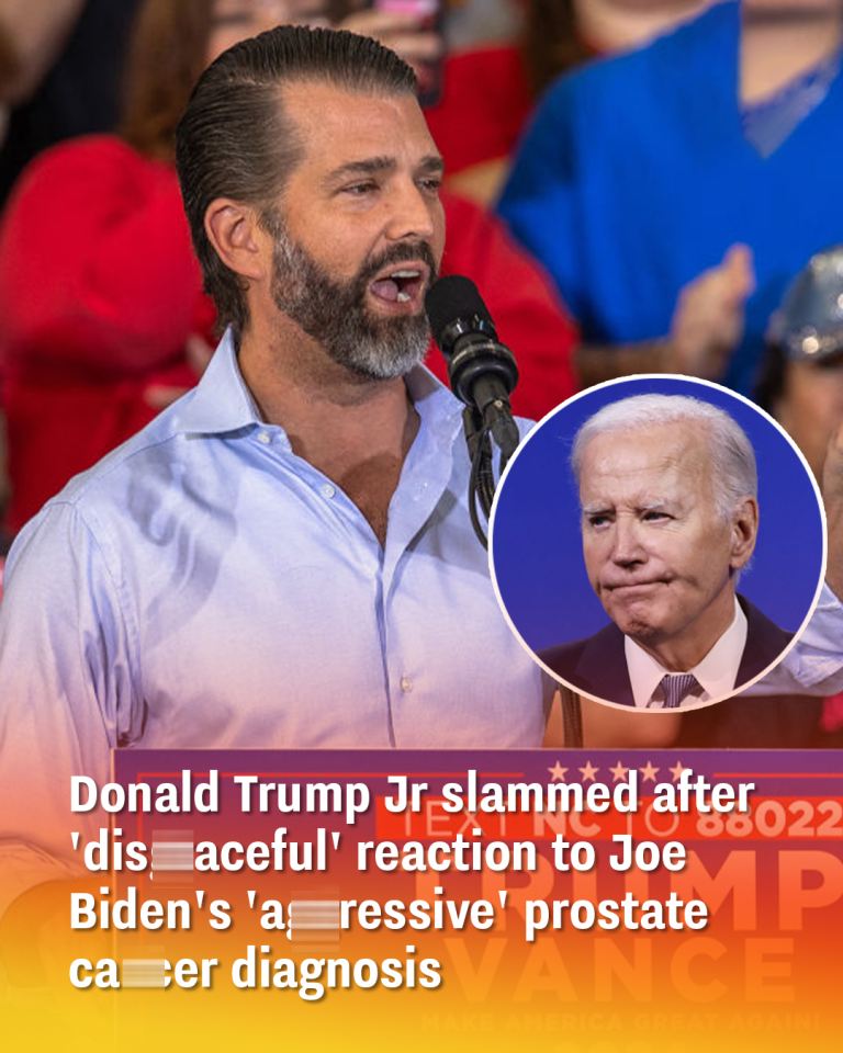 Donald Trump Jr slammed after ‘dis.raceful’ reaction to Joe Biden’s ‘agg.essive’ prostate ca.cer diagnosis