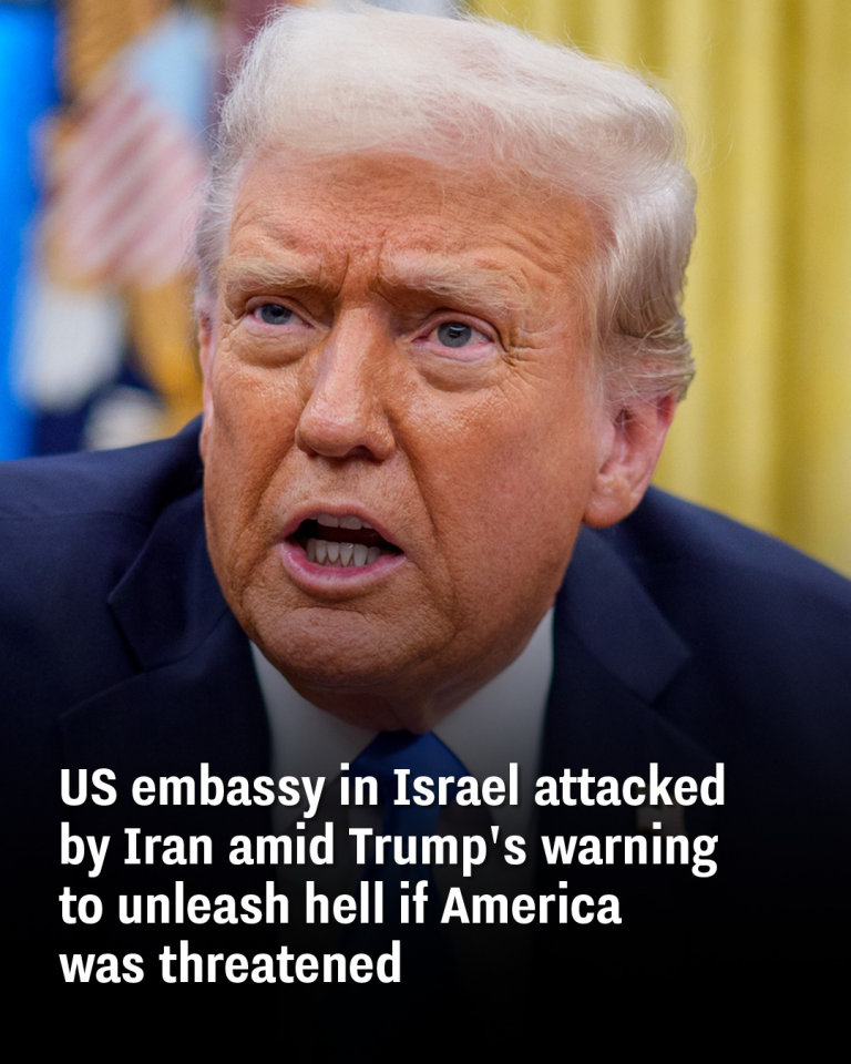 US embassy in Israel attacked by Iran amid Trump’s warning to unleash hell if America was threatened