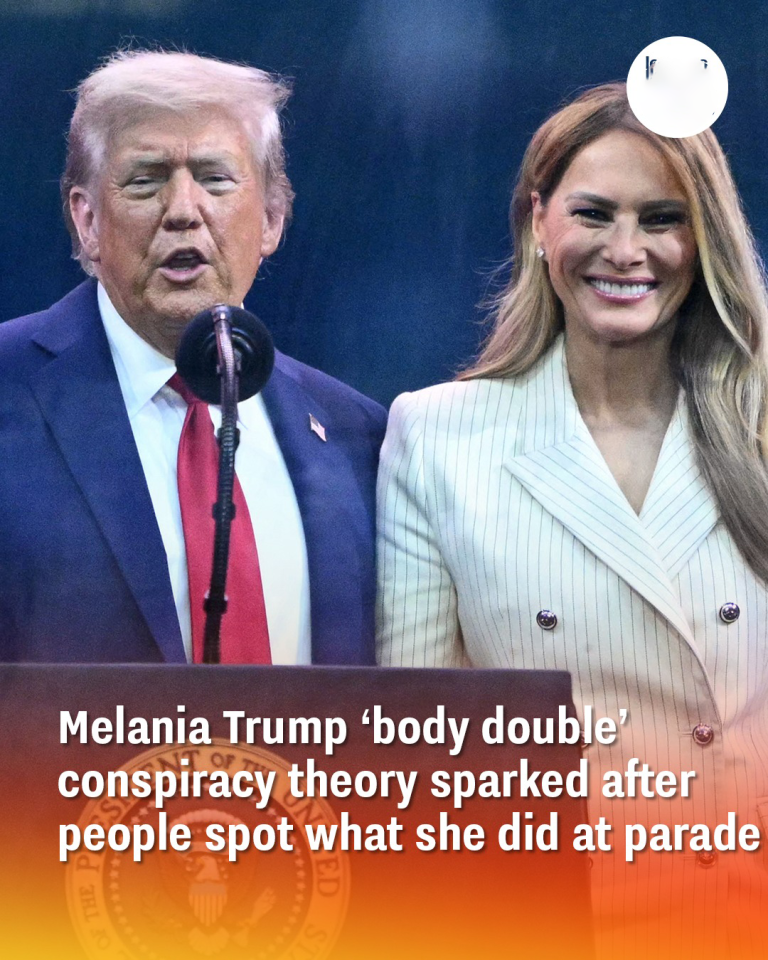 Melania Trump ‘body double’ conspiracy theory sparked after people spot what she did at parade