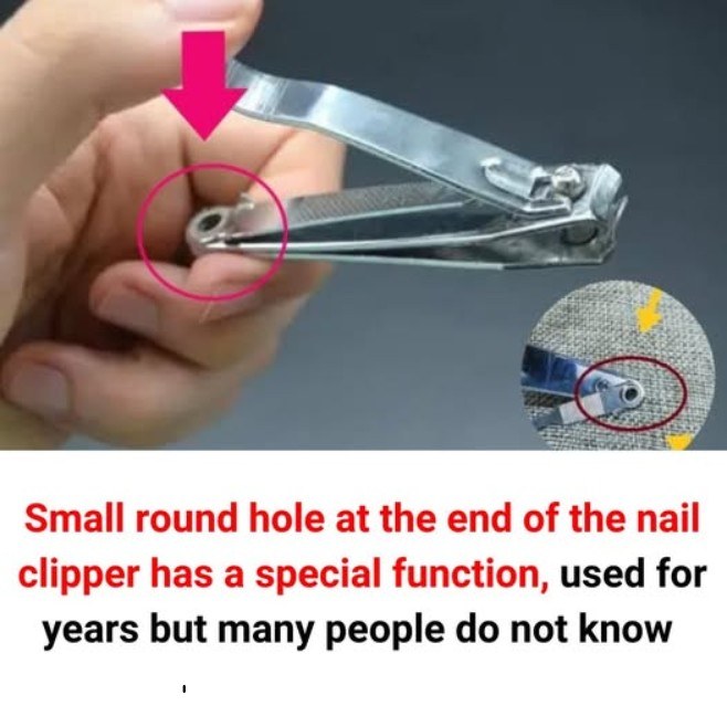The “small round hole” on the nail clipper has special
