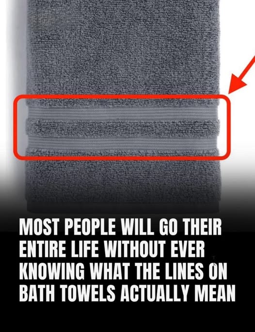 The real purpose of those mysterious lines on towels and…