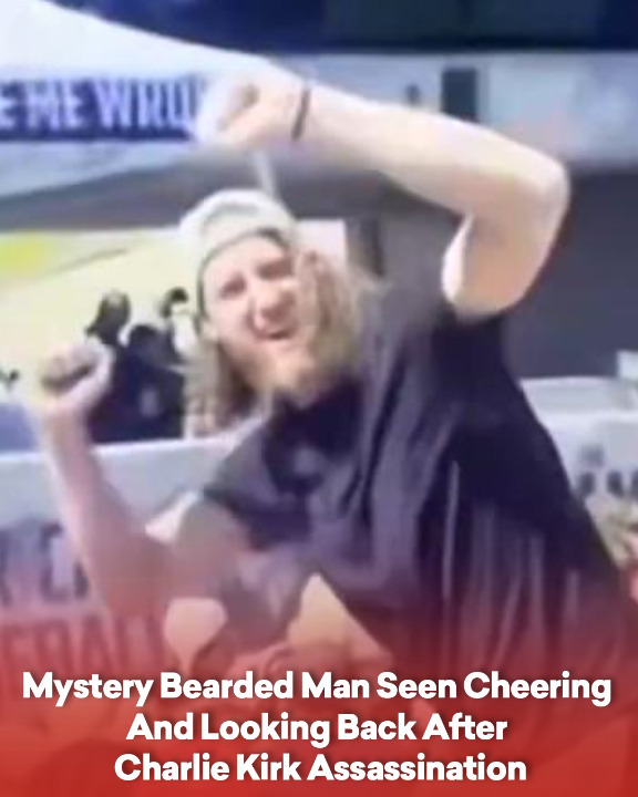 Mystery Bearded Man Seen Cheering And Looking Back After Charlie Kirk Assassination