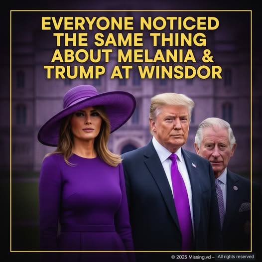 People Are Noticing the Same Detail About Melania as She and Donald Trump Meet King Charles