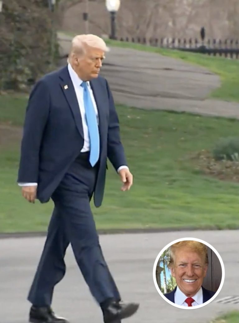 Trump’s walk to Marine One caught in photo leaves people talking after detail spotted