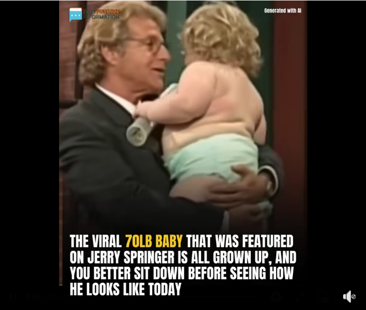 The Viral 70LB Baby That Was Featured On Jerry Springer Is All Grown Up, And You Better Sit Down Before Seeing Him Today