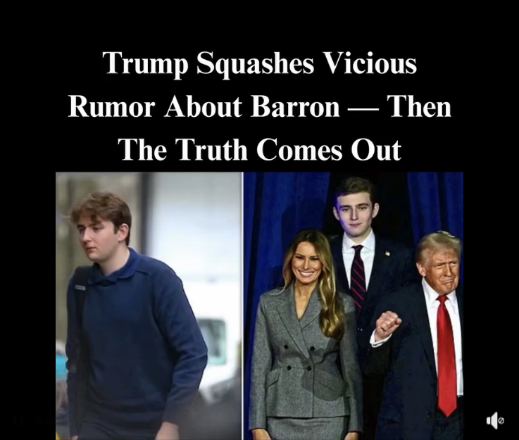 TRUMP SHUTS DOWN RUMORS ABOUT BARRON’S COLLEGE LIFE