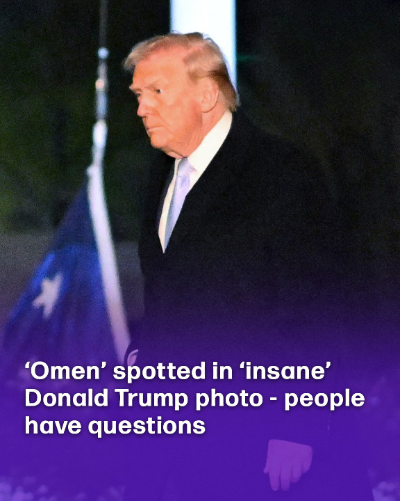 ‘Omen’ spotted in ‘insane’ Donald Trump photo – people have questions