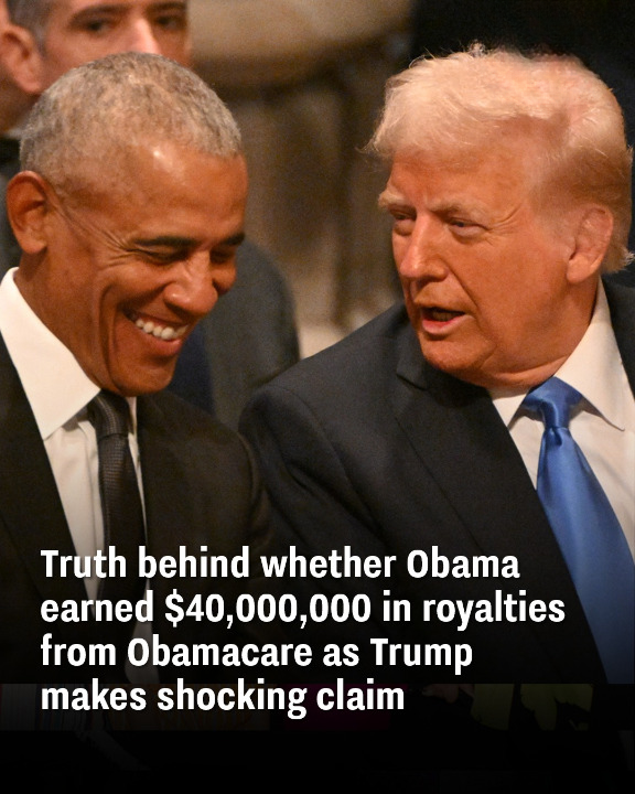 Truth behind whether Obama earned $40,000,000 in royalties from Obamacare as Trump makes shocking claim