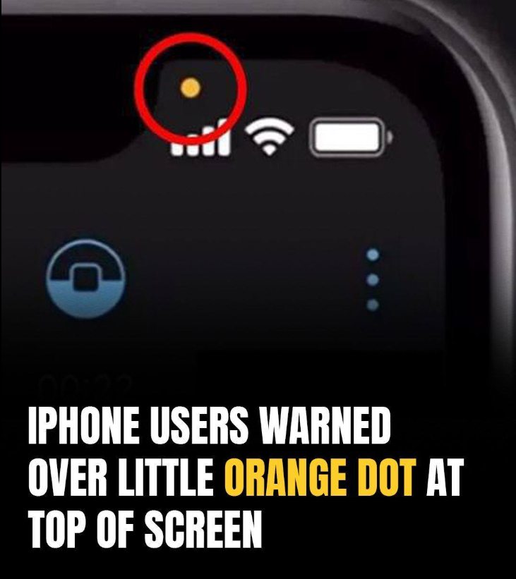 Why an Orange Dot Appears on Your Phone Screen