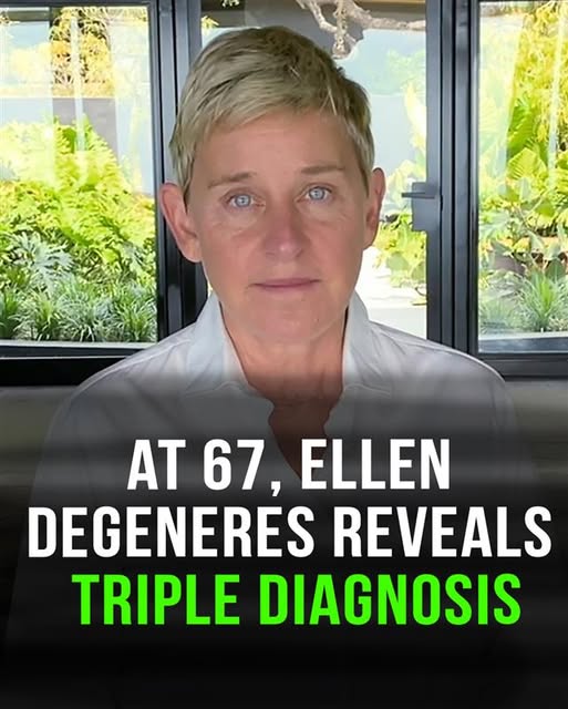 At 67, Ellen DeGeneres reveals triple diagnosis