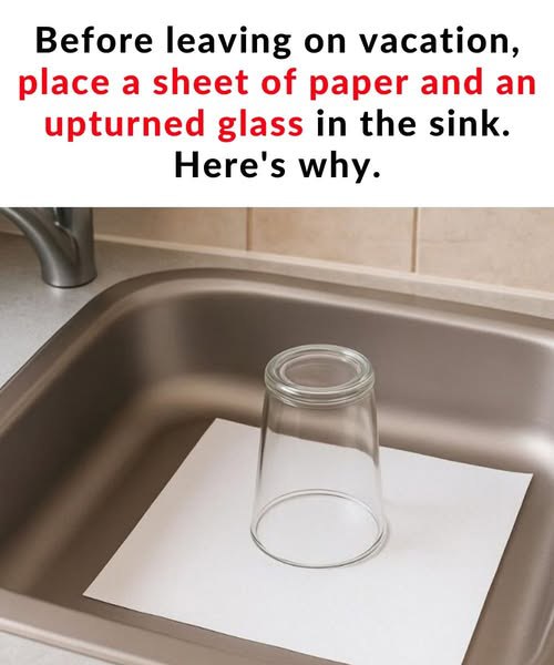 The Simple Sink Trick You Should Do Before Leaving for Vacation