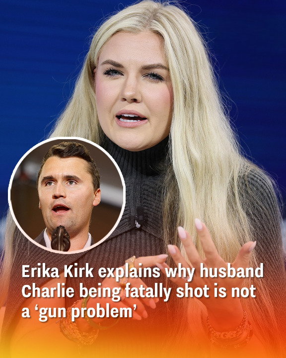Erika Kirk explains why husband Charlie being fatally shot is not a ‘gun problem’