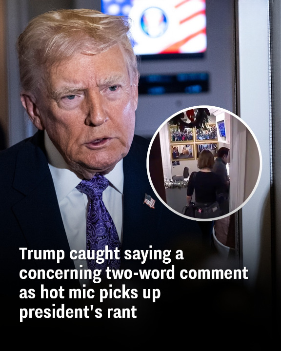 Trump caught saying a concerning two-word comment as hot mic picks up president’s rant