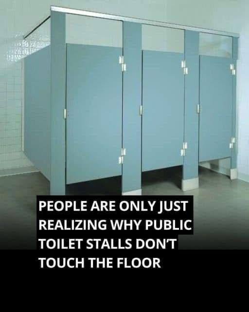 Do You Know Why Doors In Public Bathrooms Don’t Reach the Floor?
