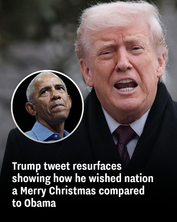 Trump tweet resurfaces showing how he wished nation a Merry Christmas compared to Obama