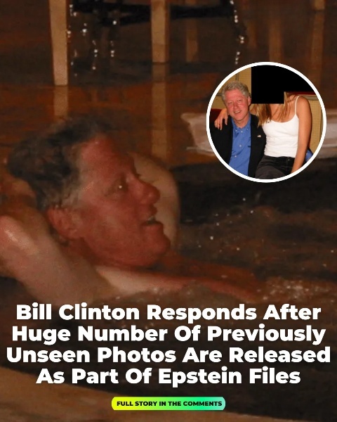 Following the release of numerous previously unseen Epstein-related photos, Bill Clinton issues a response