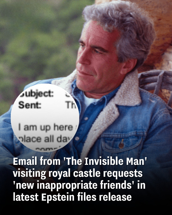 Email from ‘The Invisible Man’ visiting royal castle requests ‘new inappropriate friends’ in latest Epstein files release
