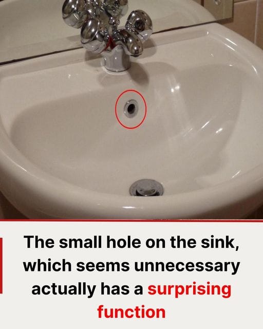 The Purpose of the Small Sink Hole You’ve Probably Overlooked