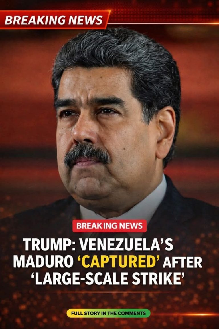 Trump: Venezuela’s Maduro ‘Captured’ After ‘