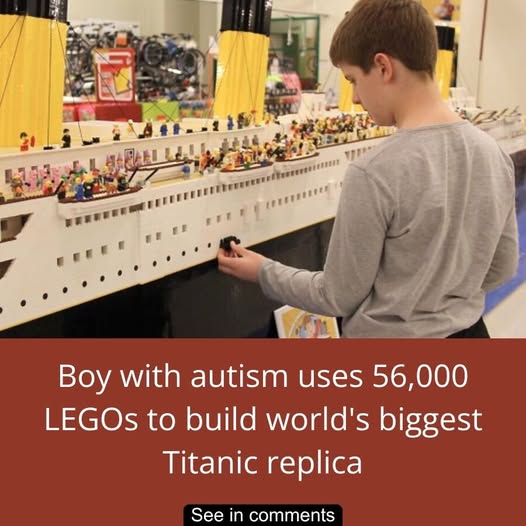 A Young Boy on the Autism Spectrum Turns His Ship Obsession Into a 26-Foot LEGO Model