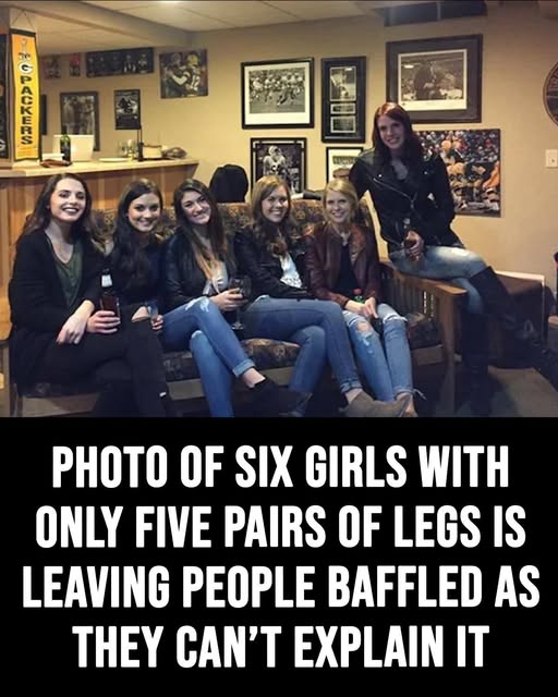 Six Girls, Five Pairs of Legs: The Optical Illusion