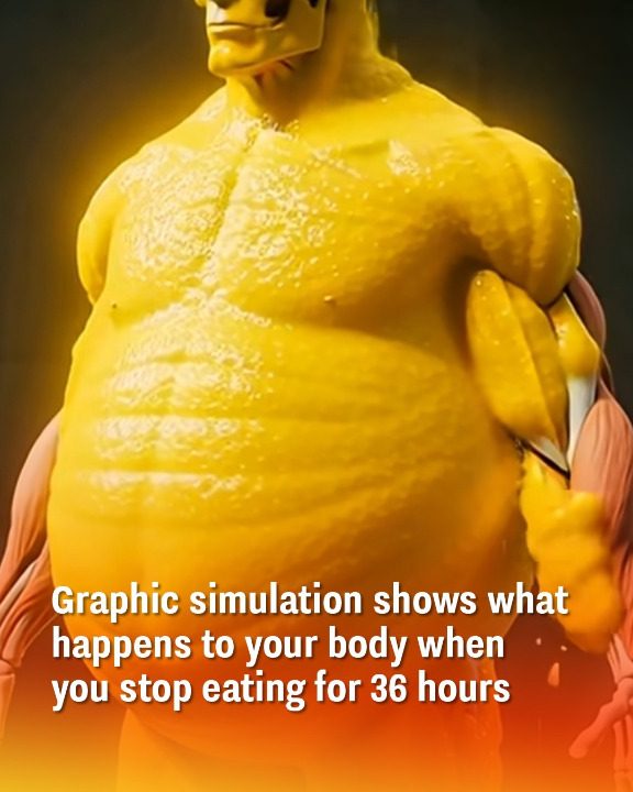 Graphic simulation shows what happens to your body when you stop eating for 36 hours